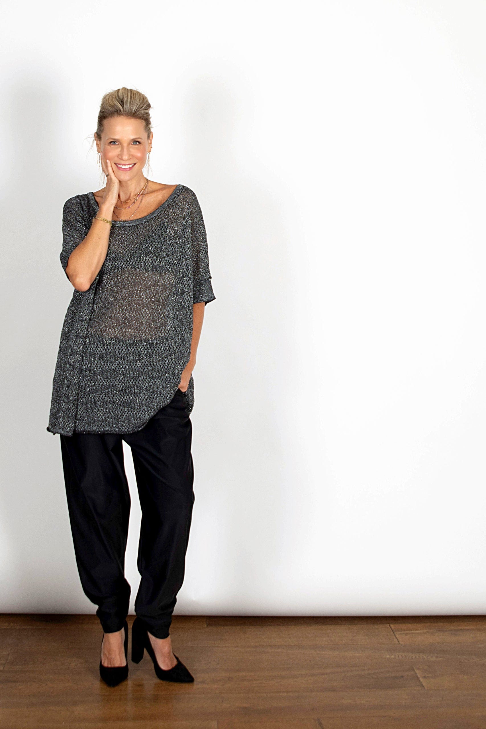 אוברסייז חורים שחור כסוף ODED  image 7