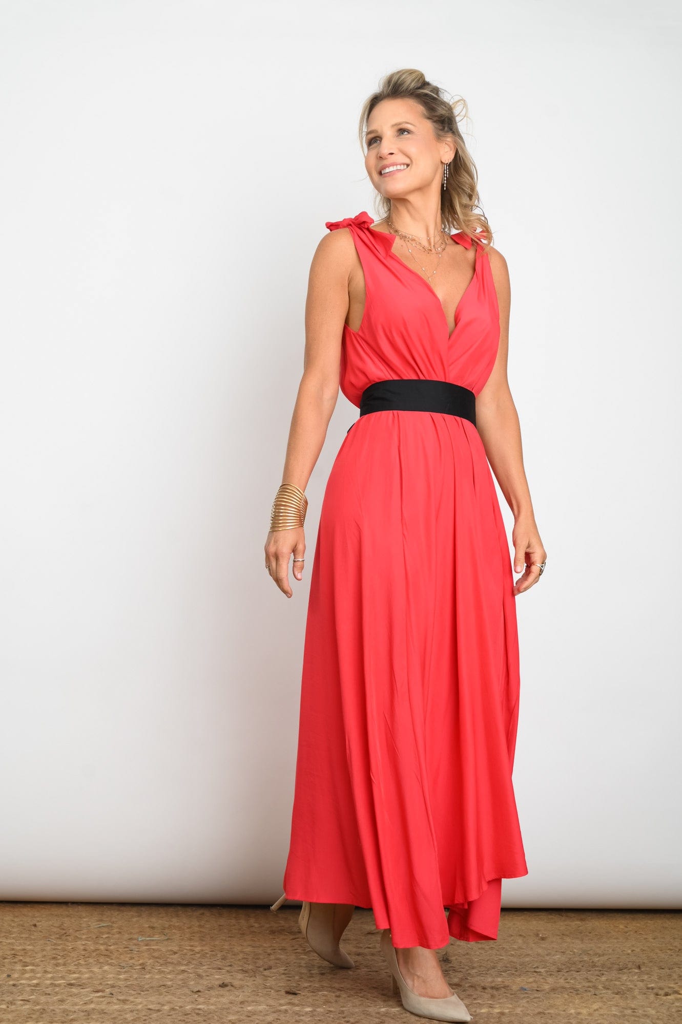 FLY  שמלה כתפיות קשירה image 8