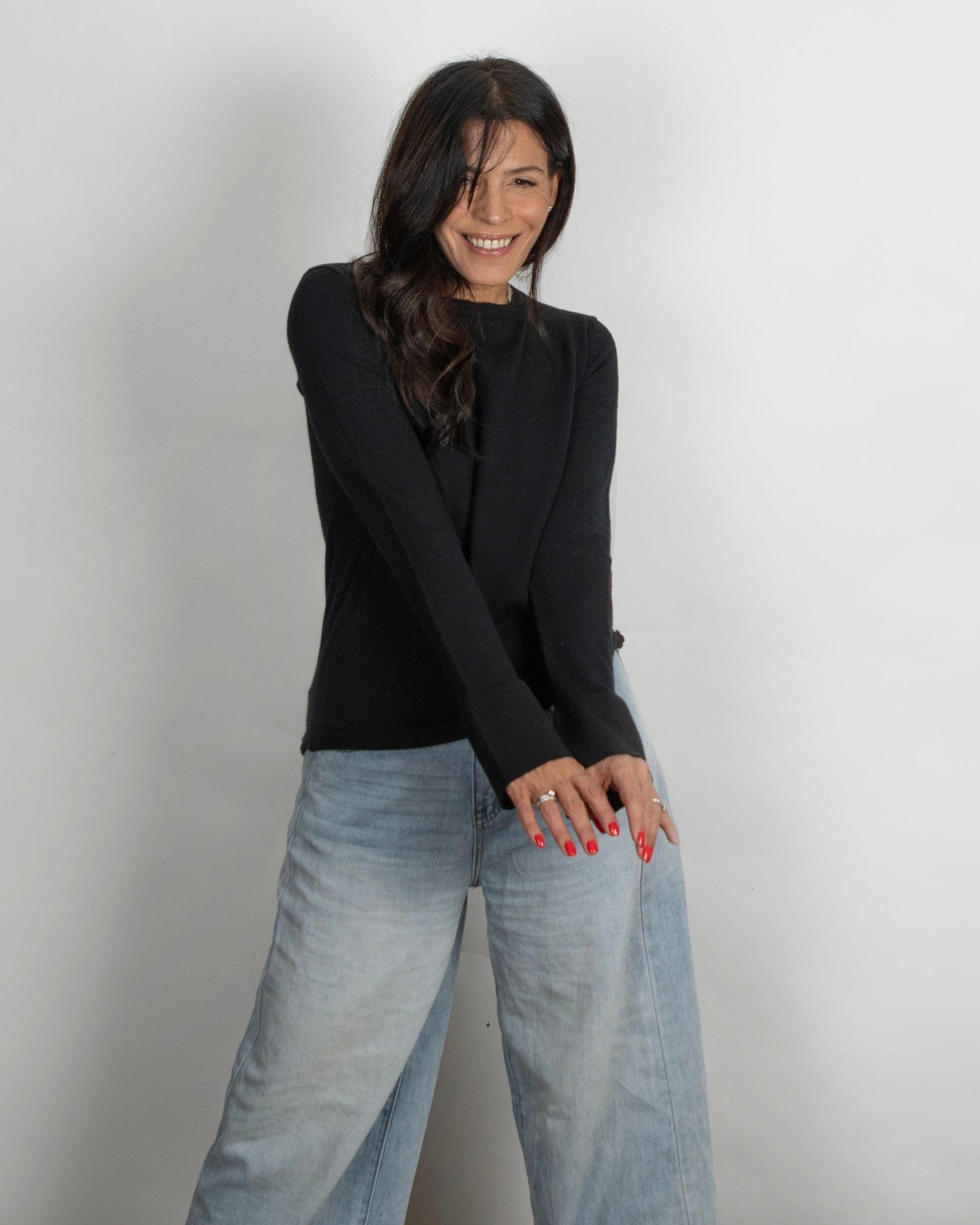 ARIANA סריג בייסיק שחור image 7