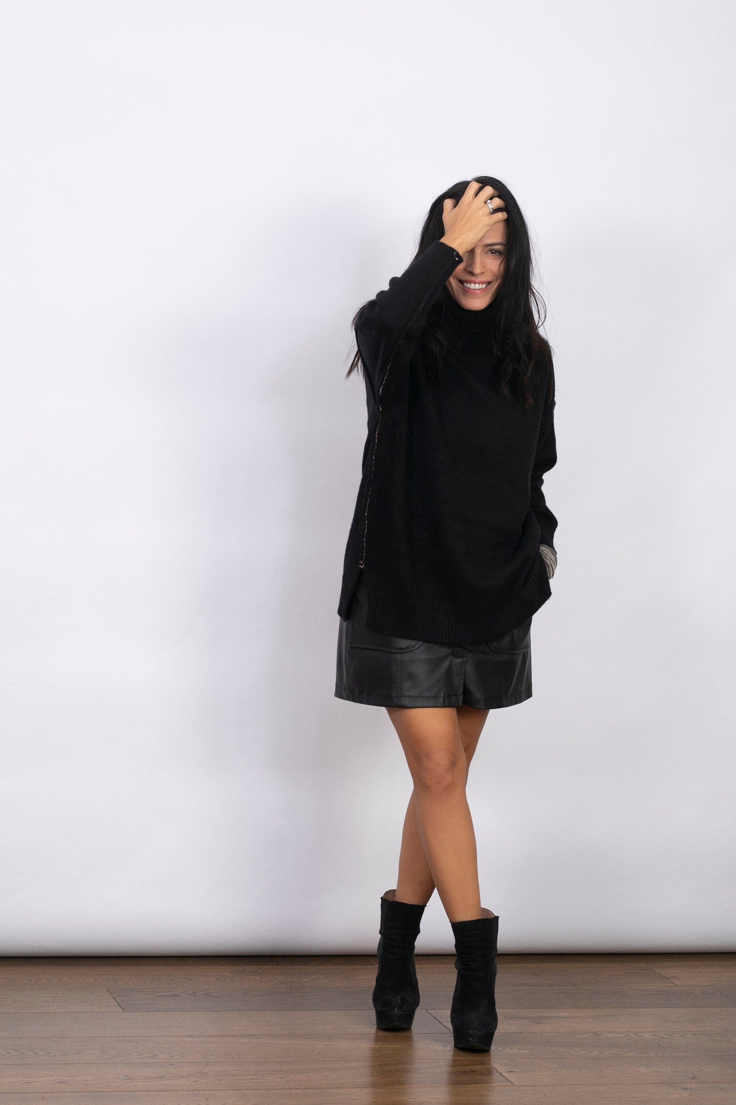 SILENE סריג גולף שחור image 3