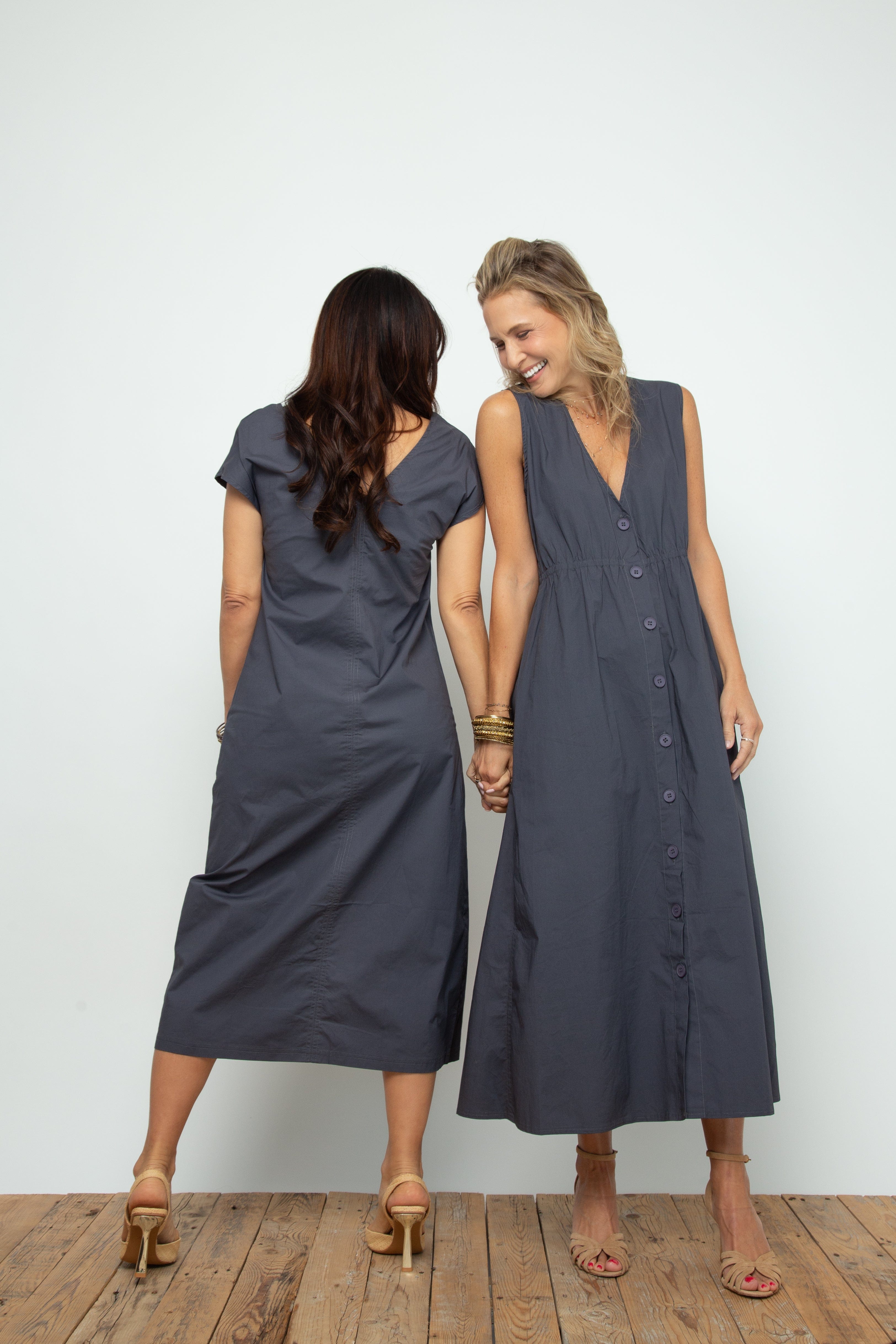 POOLY NEW שמלה מעוצבת אפורה image 12