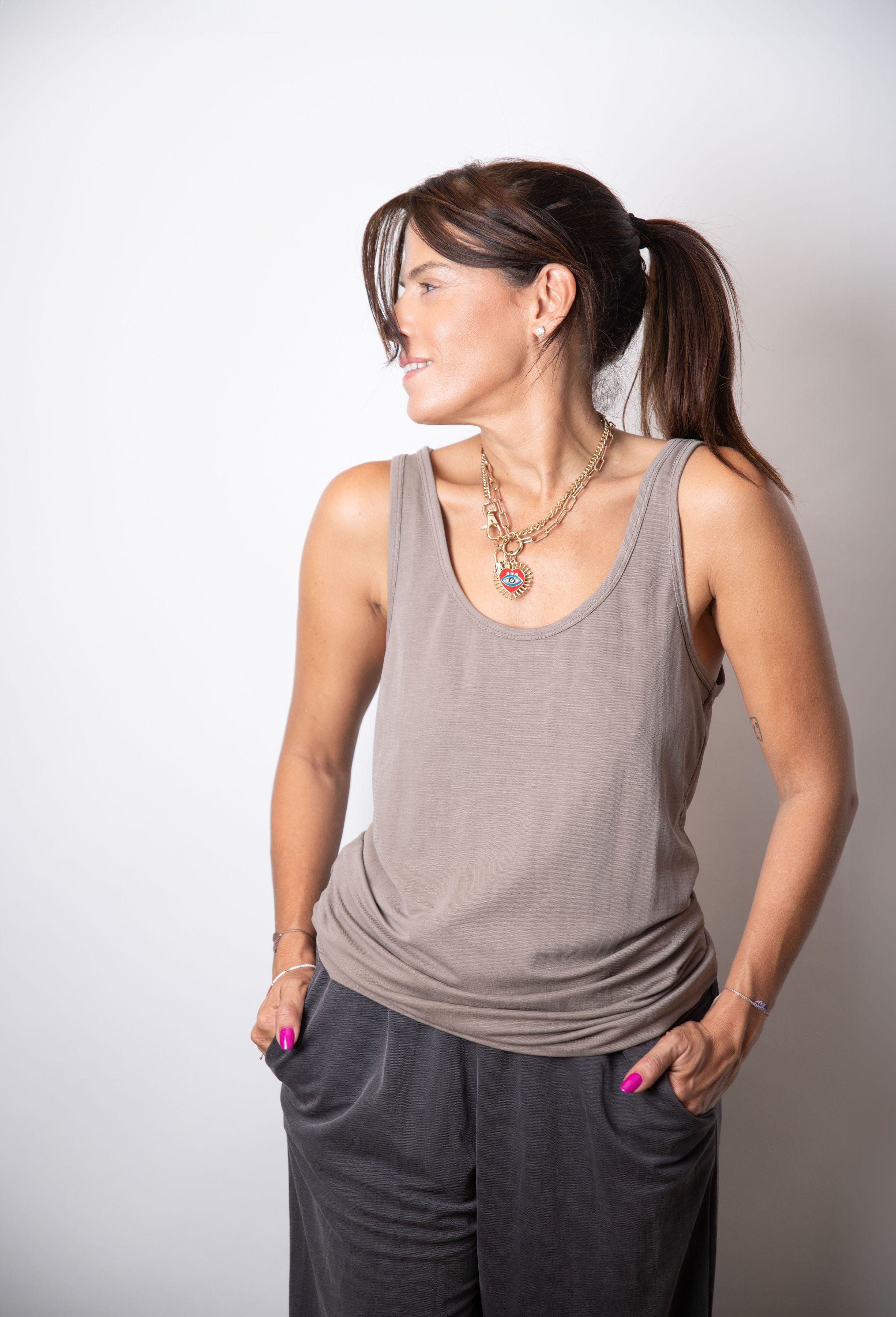 PELES גופיה קאמל קלאסית image 2