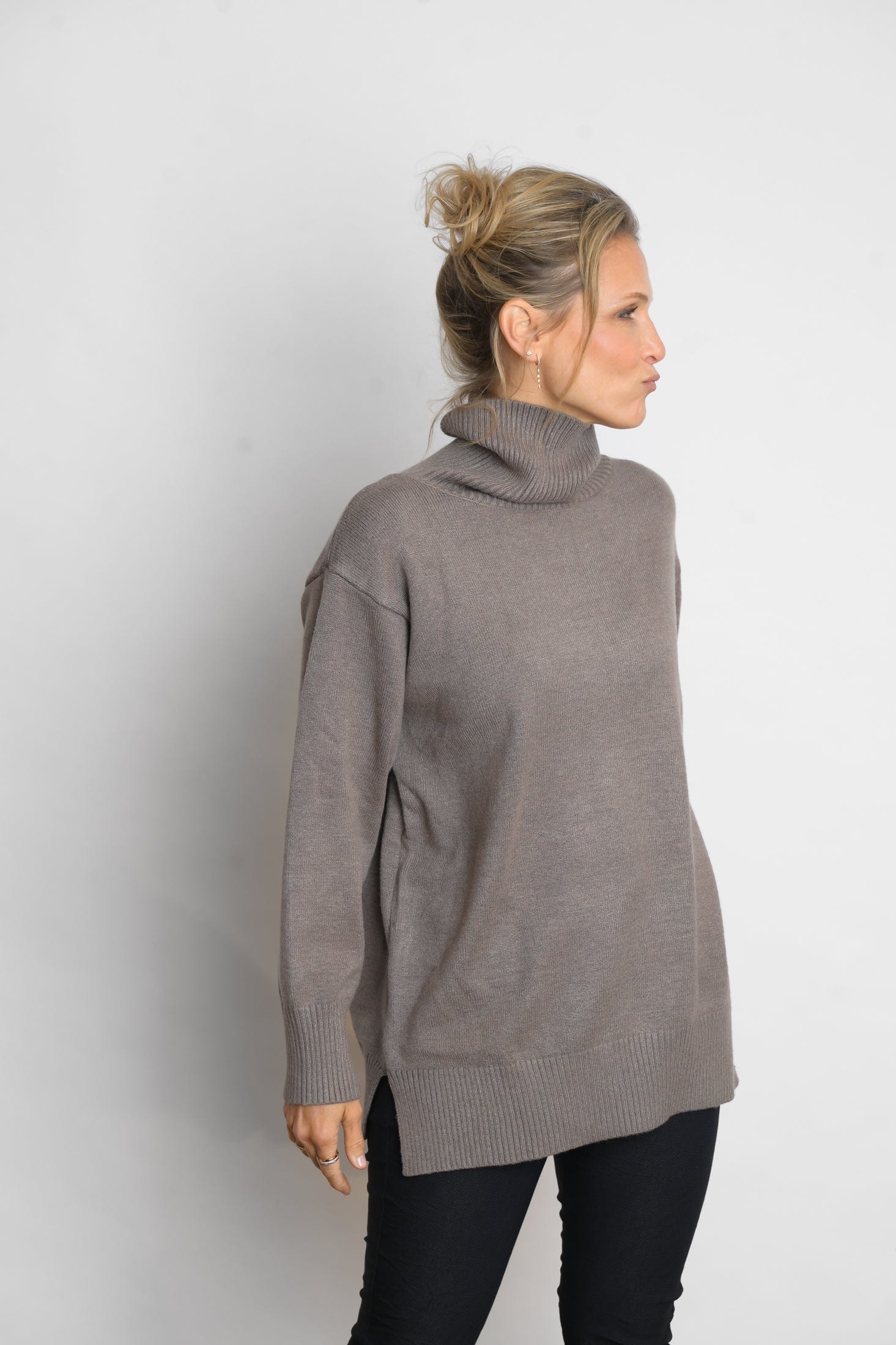 SYMI סריג גולף חאקי image 1