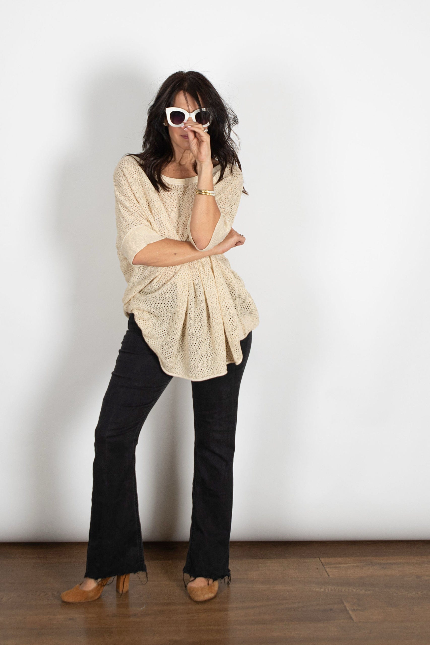 ODED אוברסייז חורים קאמל זהב image 6