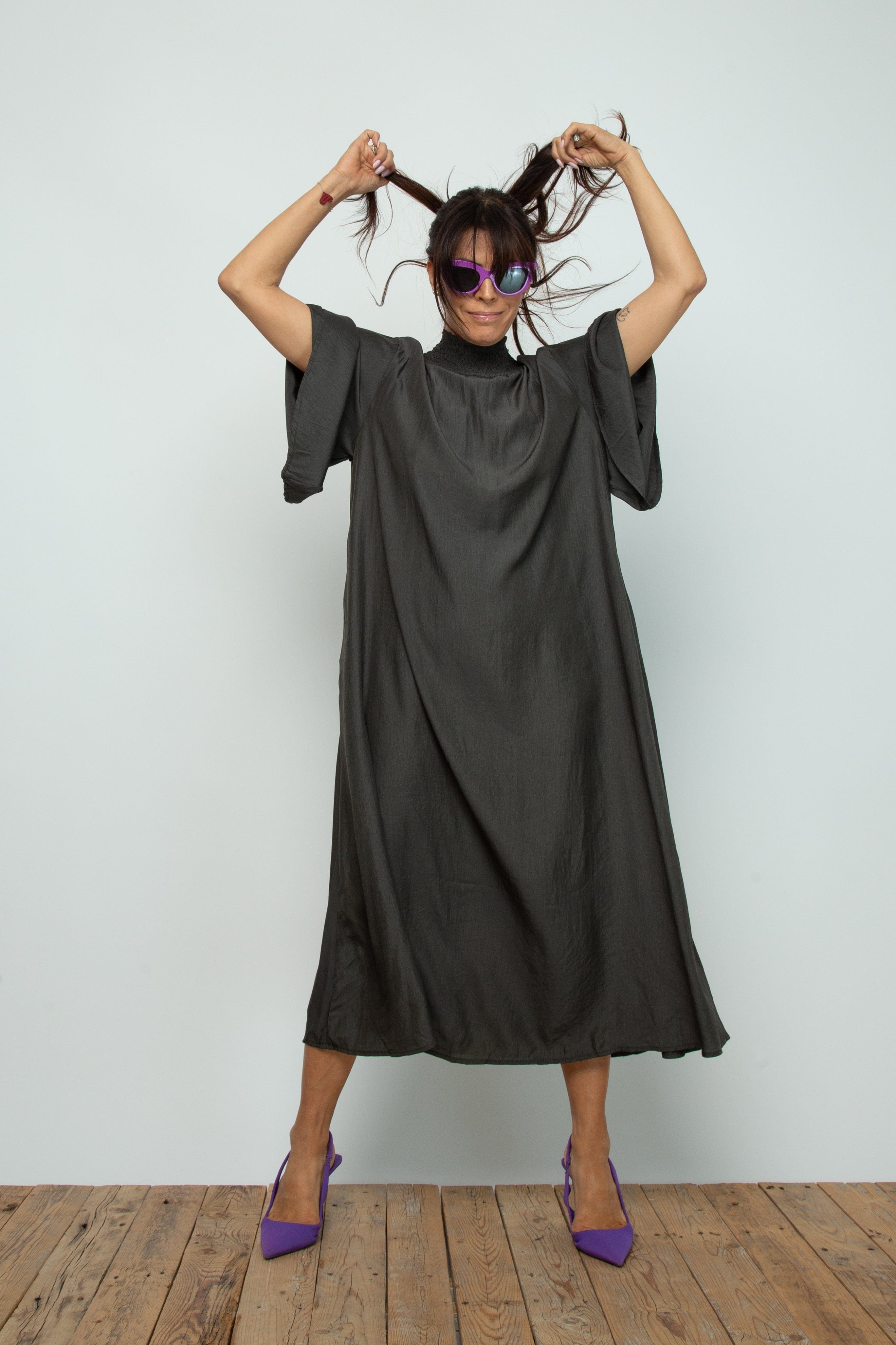 TLTAENA NEW    שמלה אוברסייז image 4