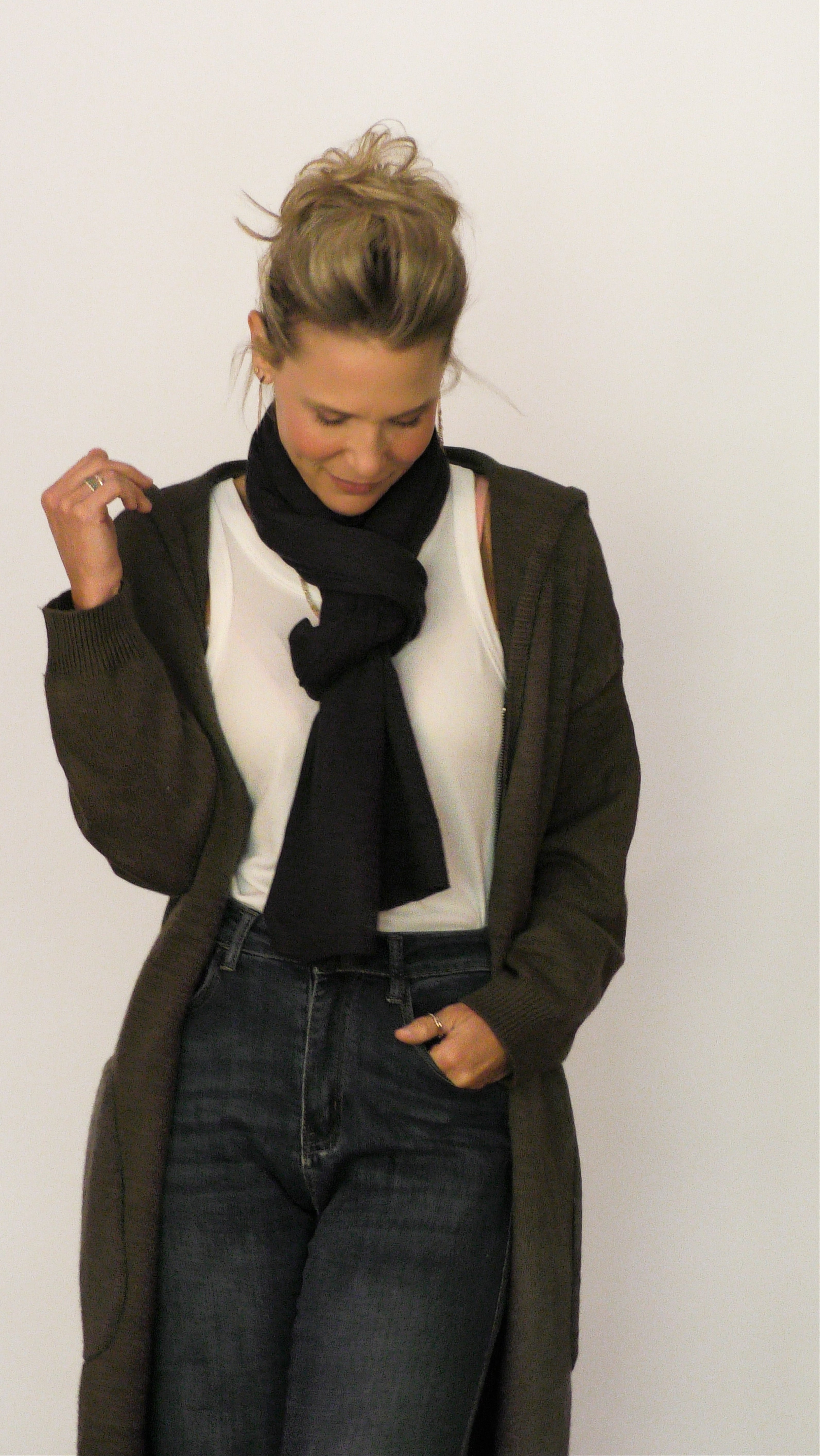 GRNADE צעיף אפור כהה image 0