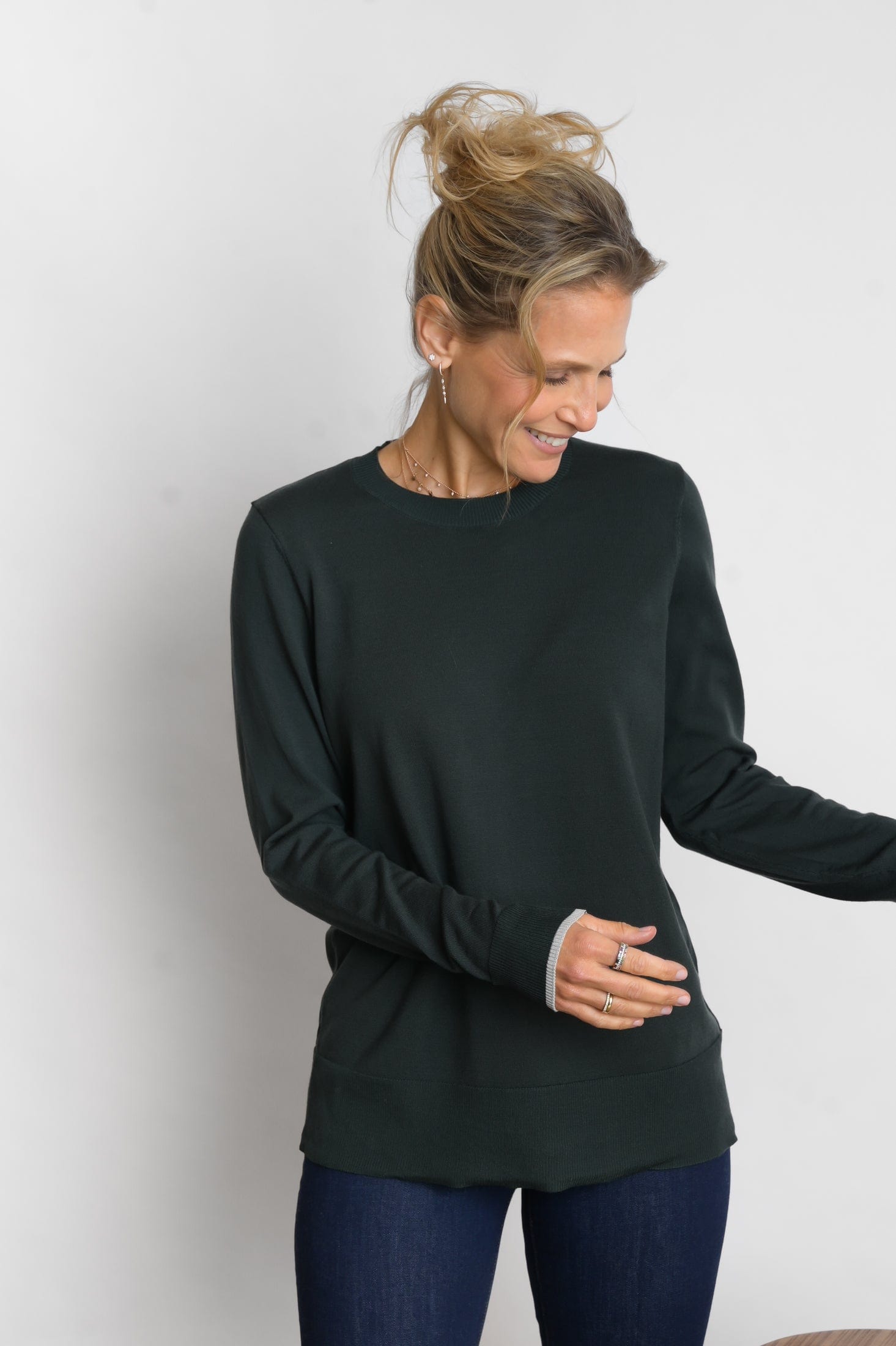 KASOSS  סריג ירוק קלאסי image 1