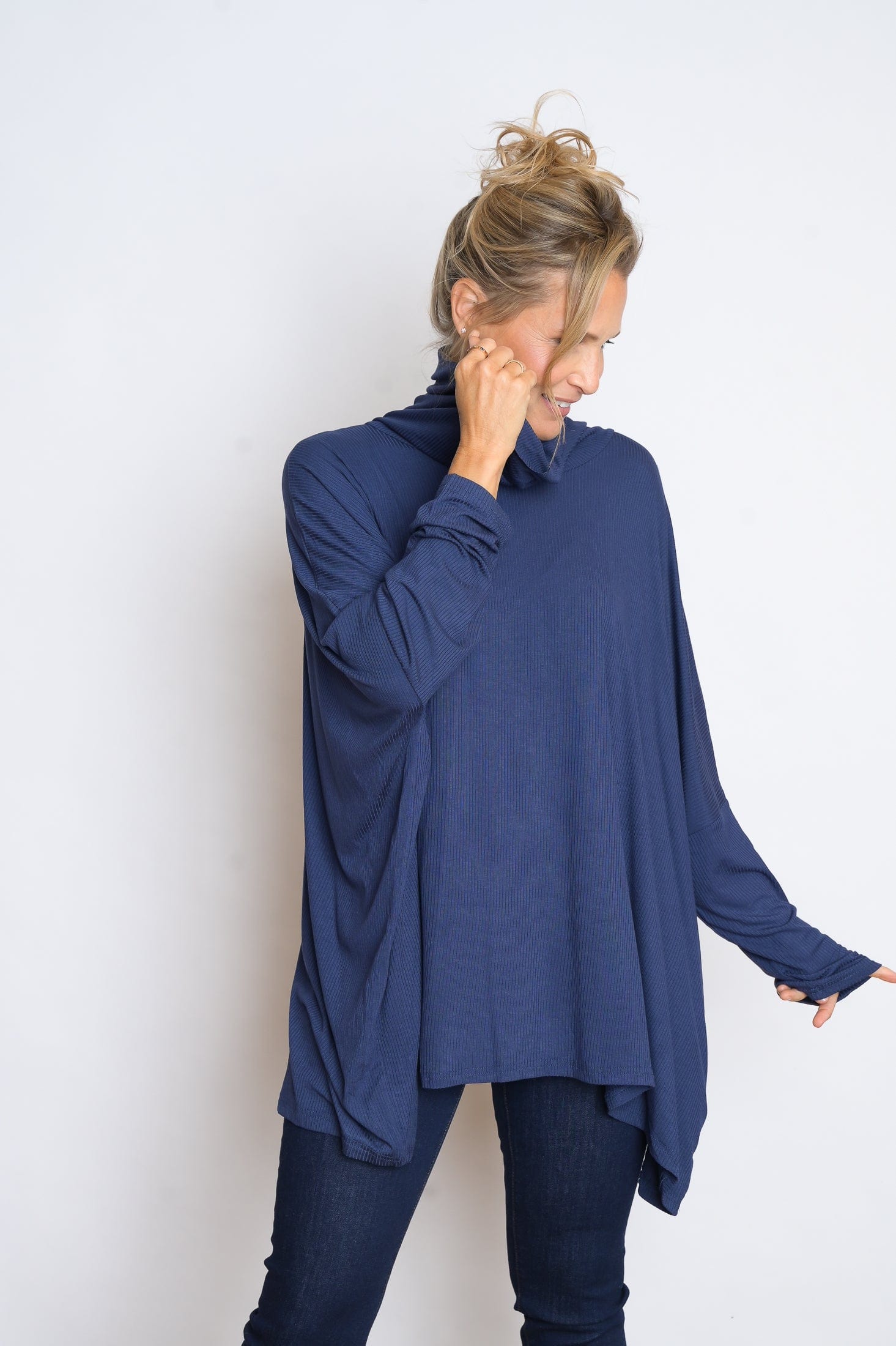 K SHIRT   גולף כחול אוברסייז image 3