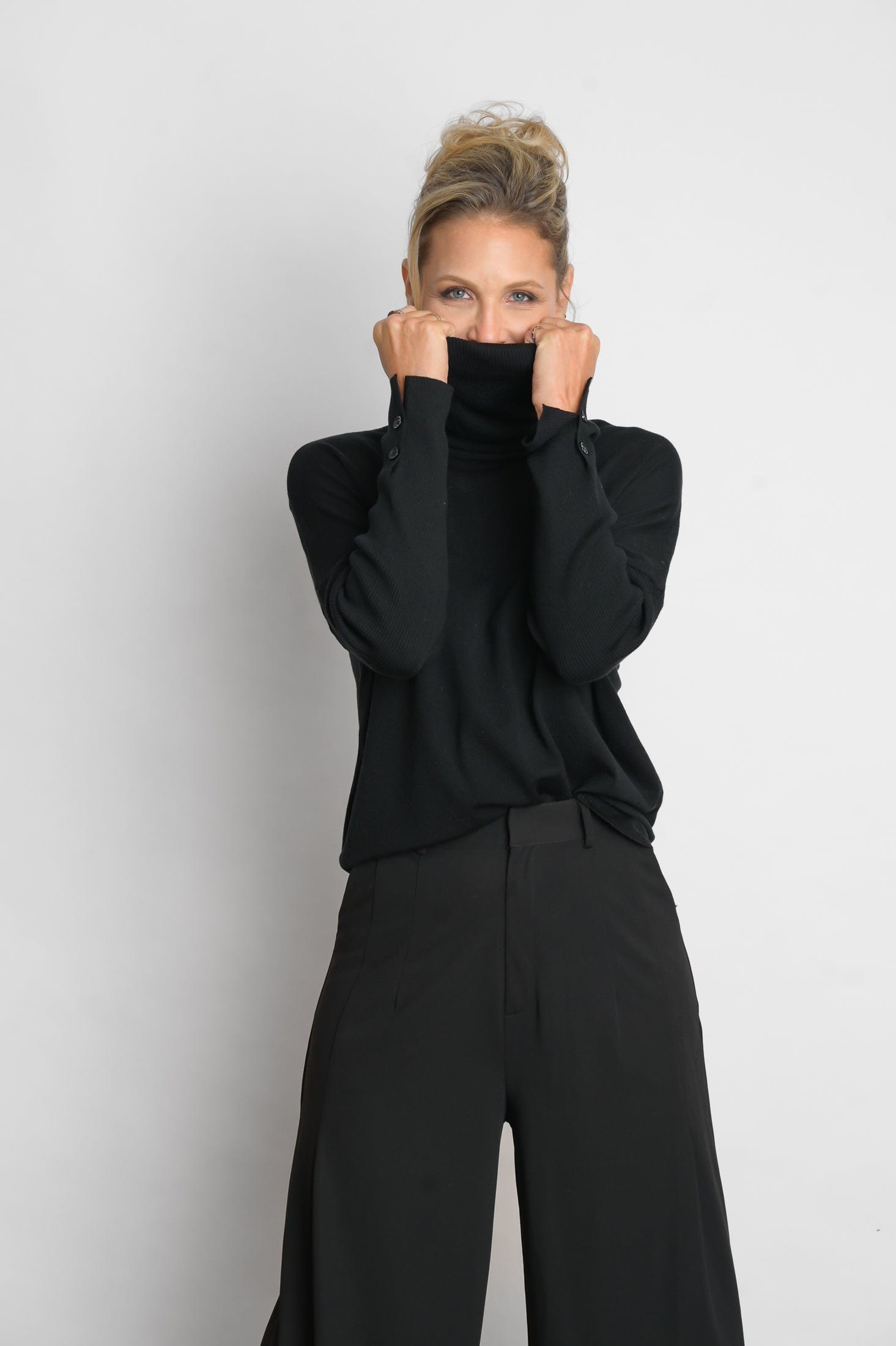 ALIMIA סריג שחור גולף image 6