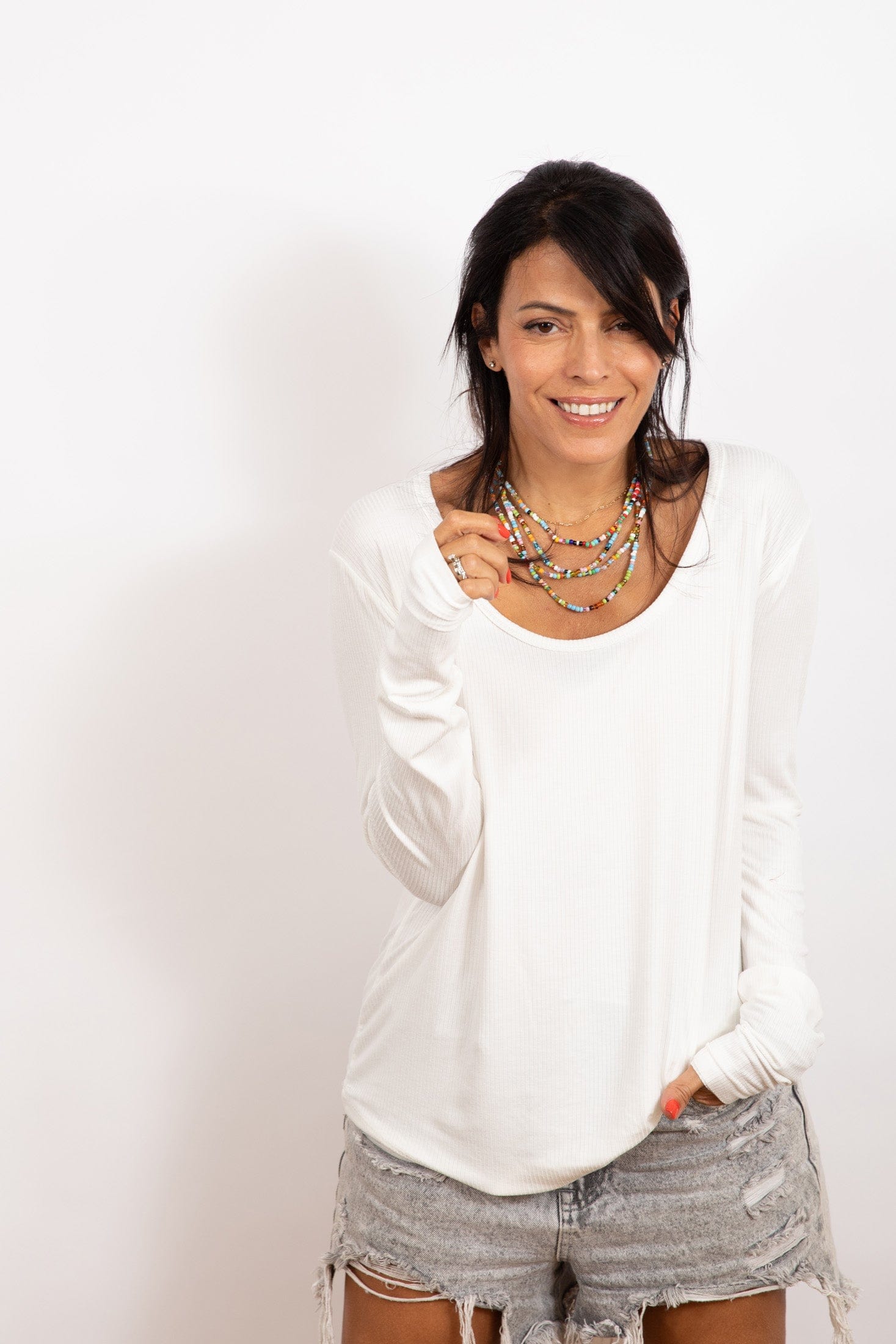 M SHIRT  חולצה לבנה בייסיק image 7