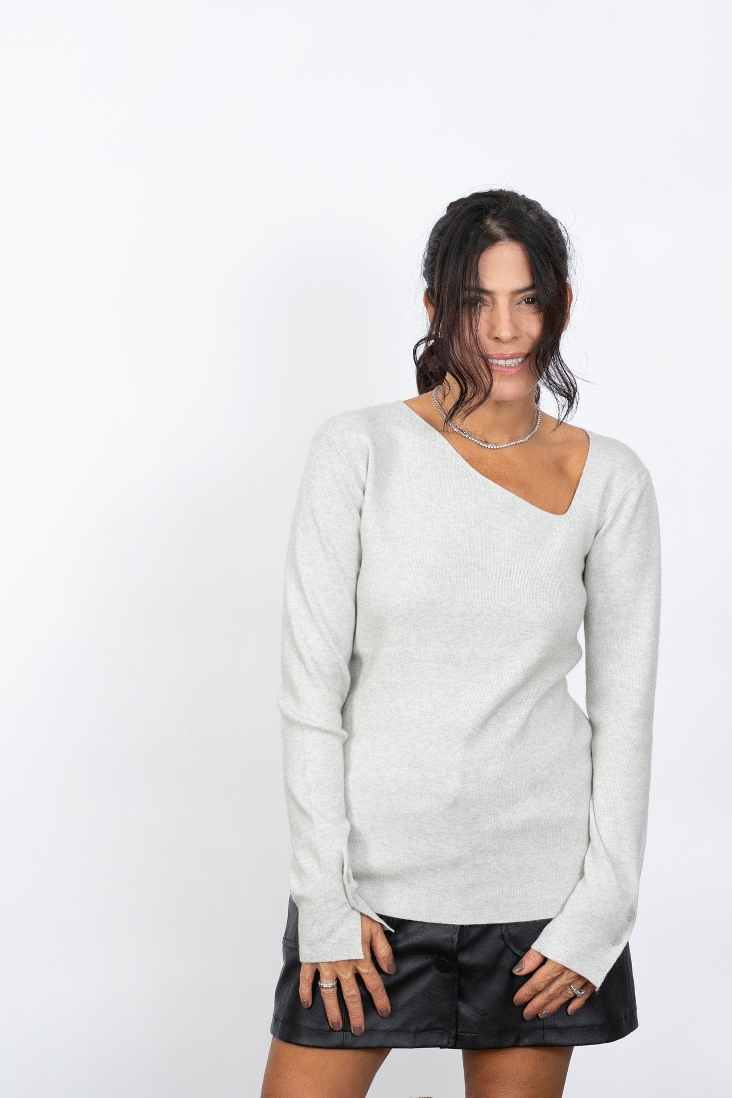 FRESSIA  סריג מעוצב בהיר image 6