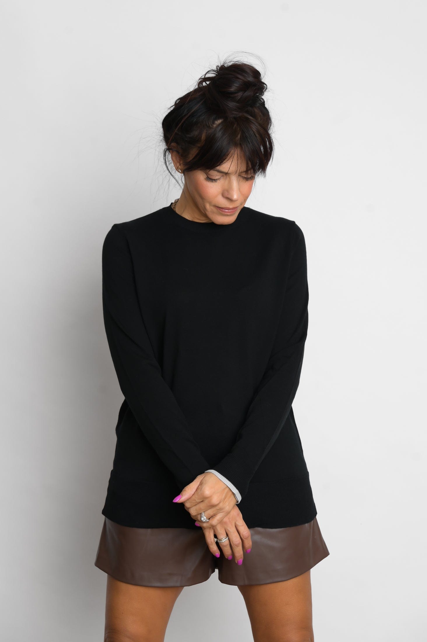 KASOSS  סריג שחור קלאסי image 10