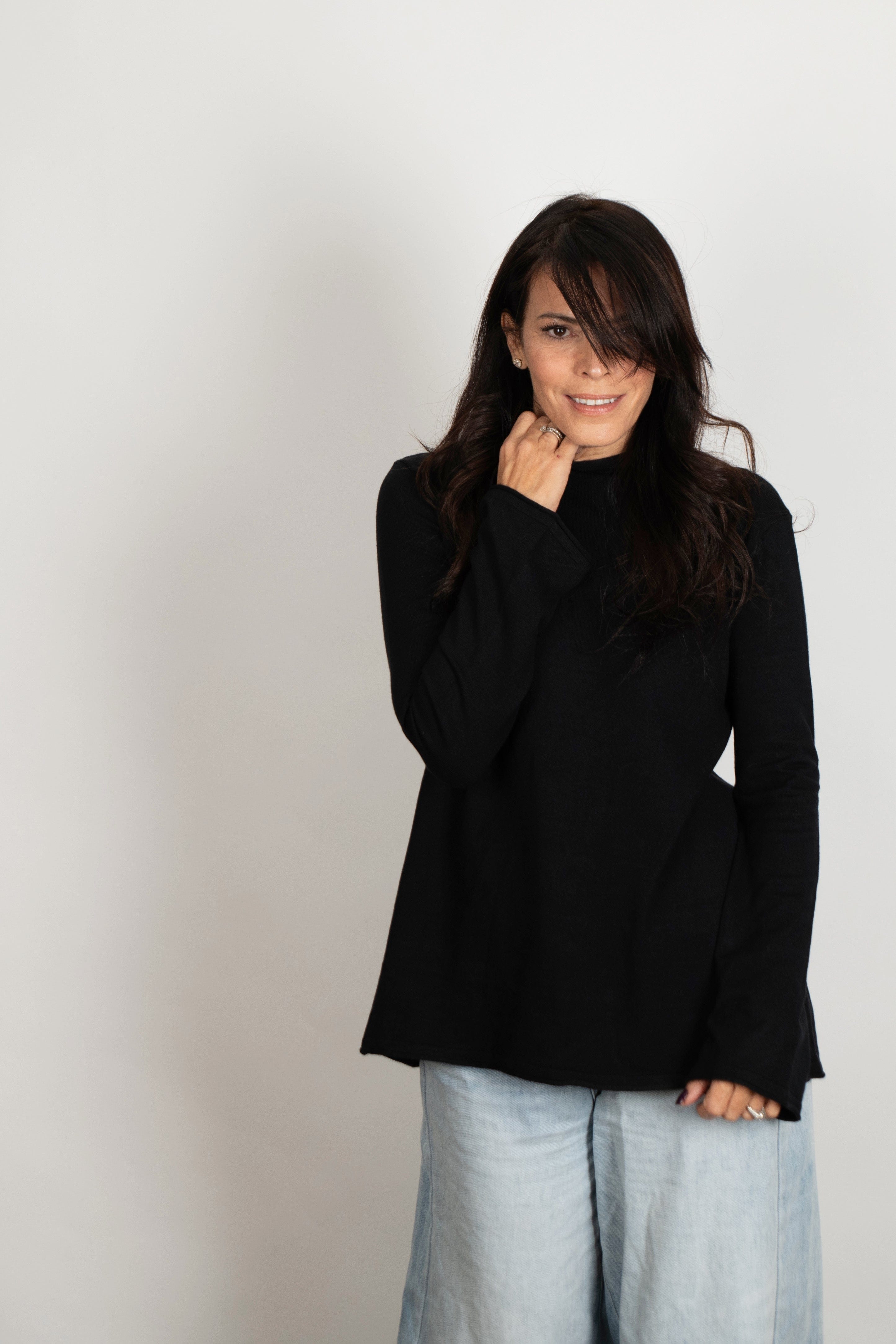 ARETHA סריג מיני גולף שחור image 3